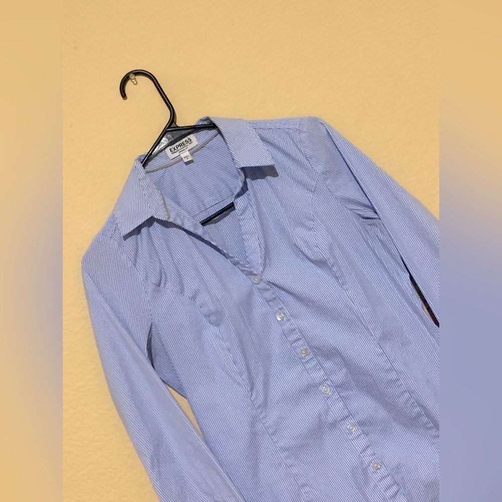 Express Striped Button-up Portofino Shirt